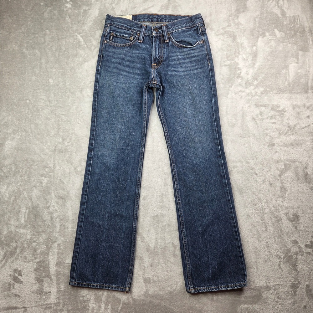 Abercrombie Kids Jeans Girls Size 14 Blue The Slim Bootcut Denim Classic Casual